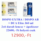 Dispo Extra (Dispo 55) / Dispo Aspheric (2 doboz 6db-os) + DUA Elite 360 ml - AKCIÓS